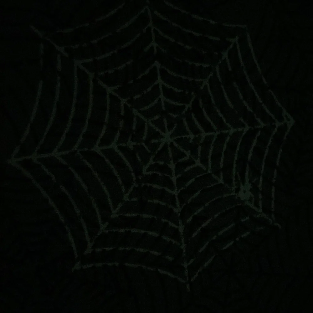 NWT!  CYNTHIA ROWLEY CURIOUS GLOW IN THE DARK SPIDERWEB HALLOWEEN TABLE RUNNER